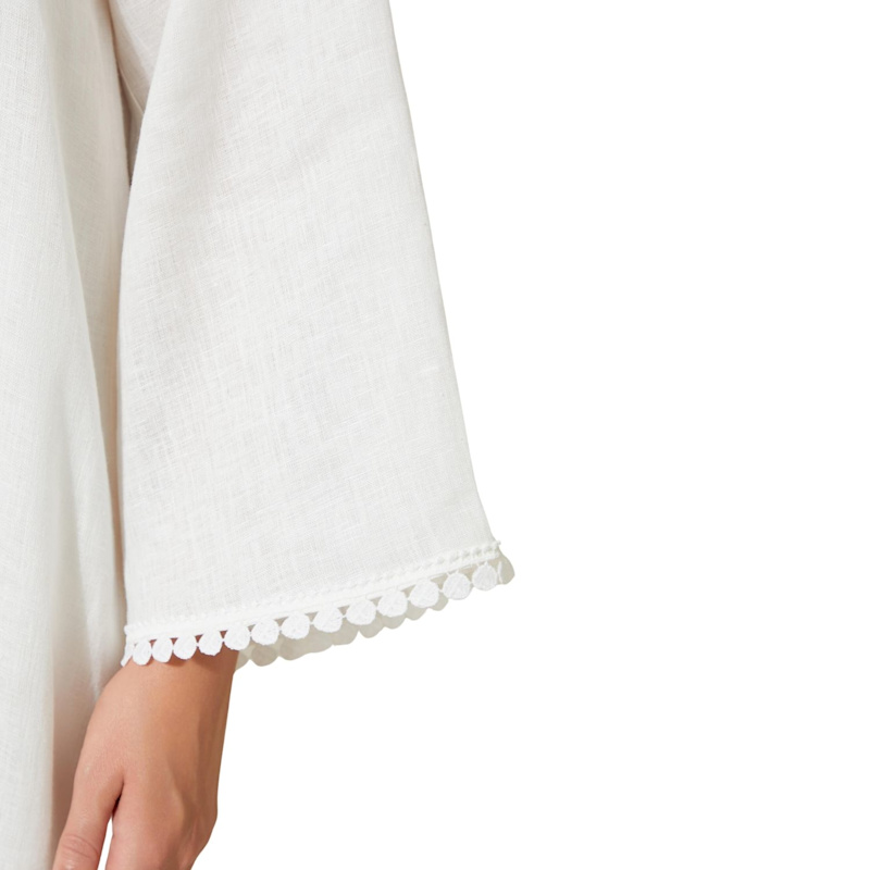 Thumbnail of Lydia Linen Dress Off White image
