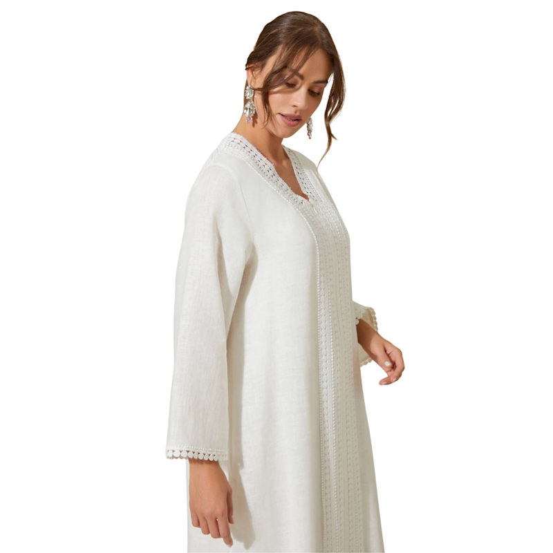 Thumbnail of Lydia Linen Dress Off White image