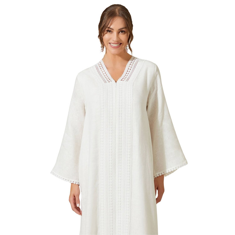 Thumbnail of Lydia Linen Dress Off White image