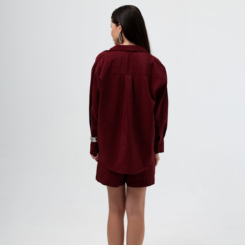 Thumbnail of Lyla Shirt - Burgundy image