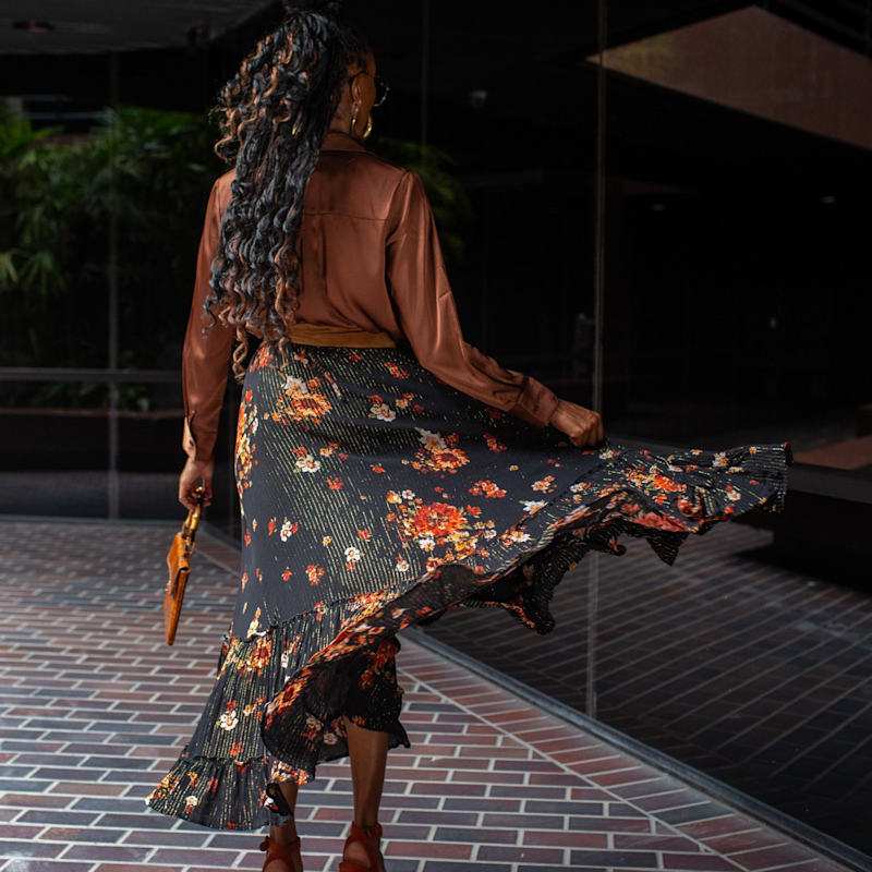 Lynx Flora Maxi Skirt | Jennafer Grace | Wolf & Badger