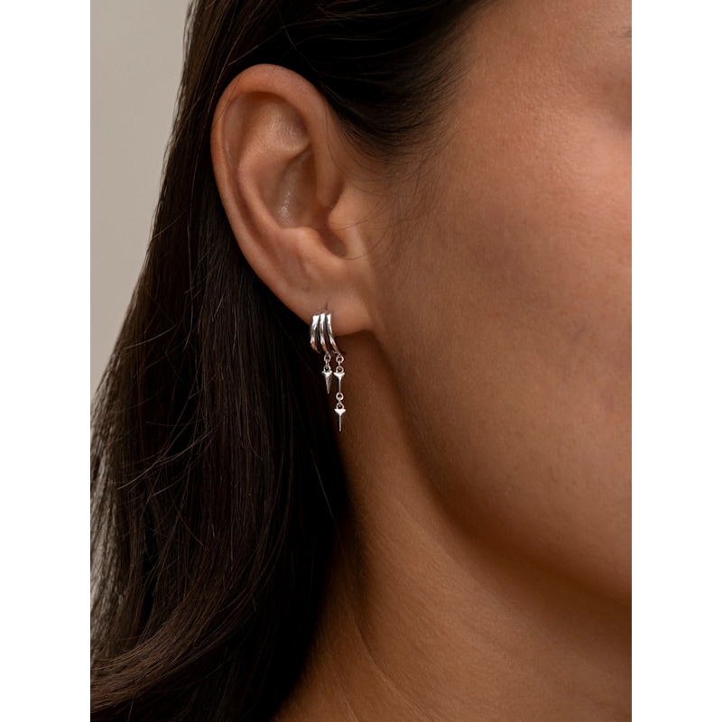 Thumbnail of Lynx Illusion Earrings  -Gold image