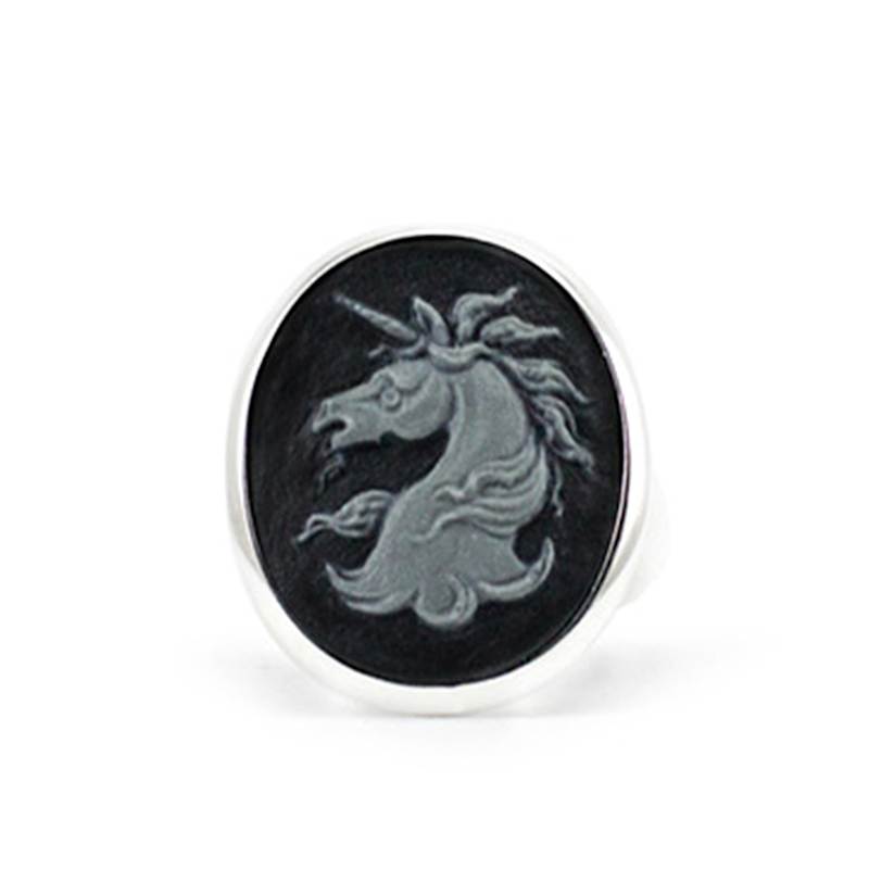 Thumbnail of Unicorn Cameo Signet Ring image