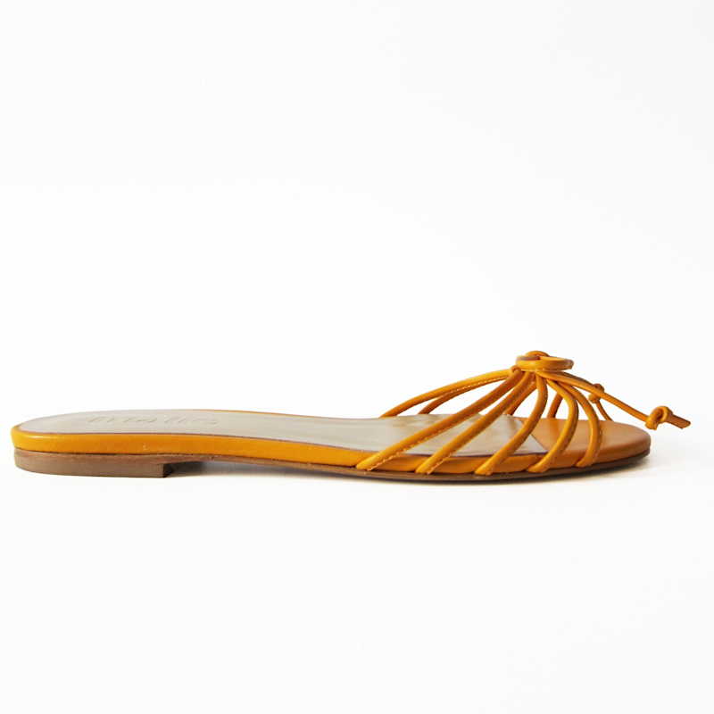 Thumbnail of Macky Flat Sandal In Mango Orange image