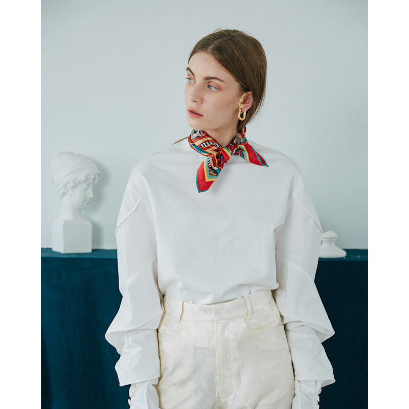 Thumbnail of Madagascar Silk Bandana - Red image