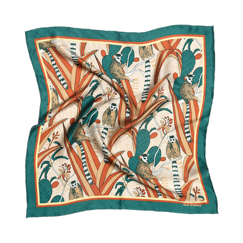 Thumbnail of "Madagascar" Silk Bandana image