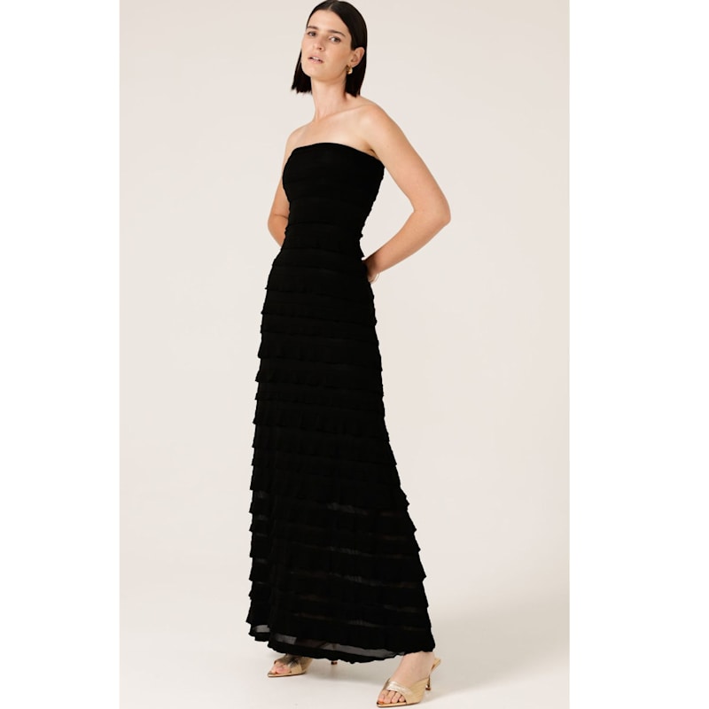 Maddison Dress In Black | SACHA DRAKE | Wolf & Badger