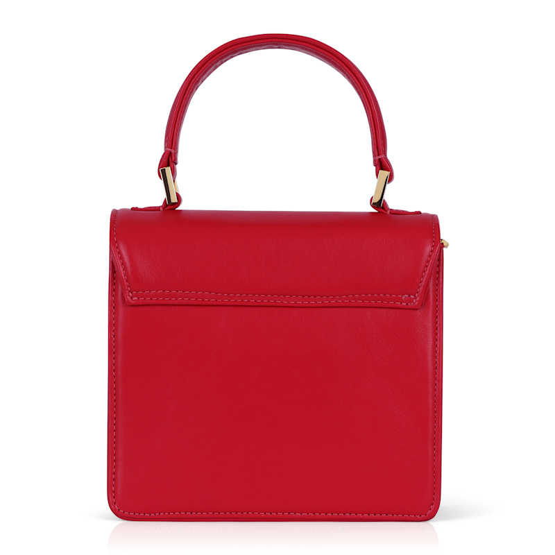 Thumbnail of Madie Top Handle - Red Nappa Leather image
