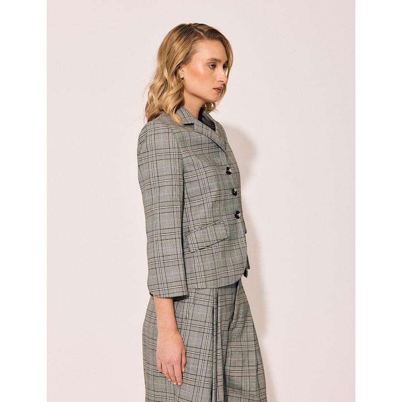 Thumbnail of Madison Avenue Jacket In Grey Plaid image