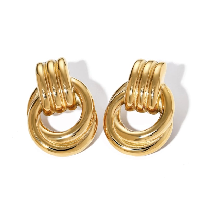 Thumbnail of Madison Knotted Gold Earrings image