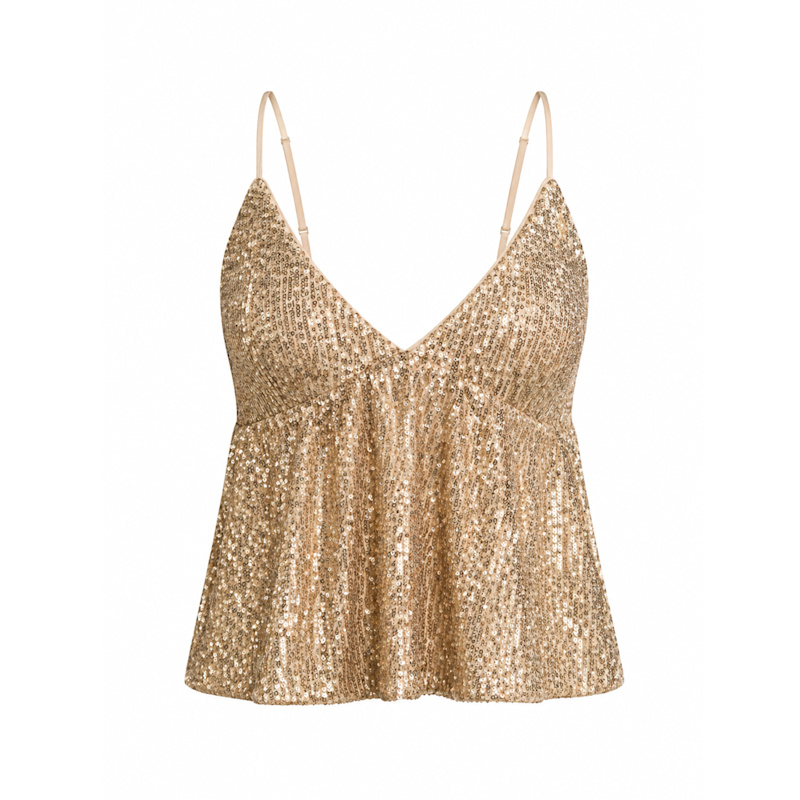 Thumbnail of Magna Sequin Top – Champagne image