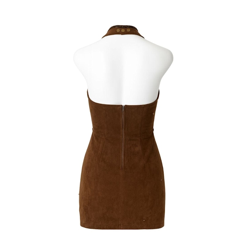 Thumbnail of Mahogany Bloom Suede Dress image