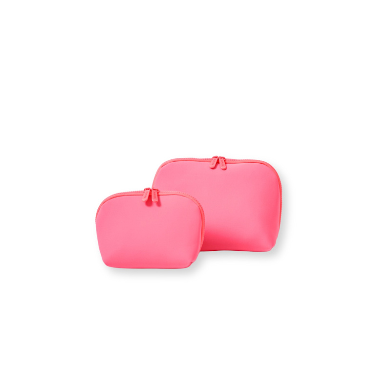 Thumbnail of Makeup Pouch Set Neon Pink image