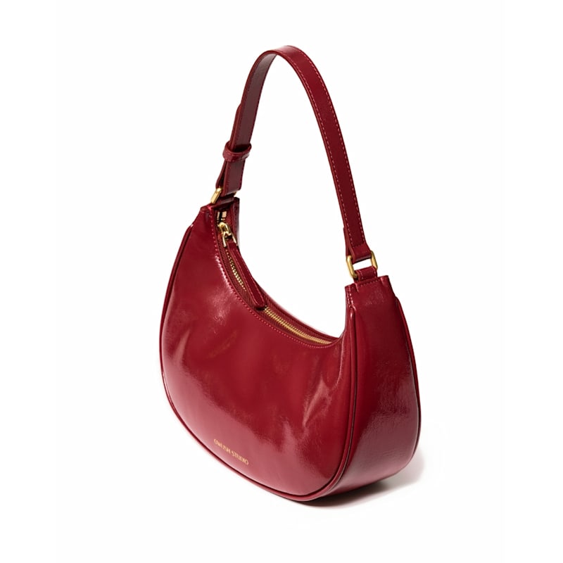 Thumbnail of Mangrove Vegan Leather Shoulder Bag - Bordeaux Patent image