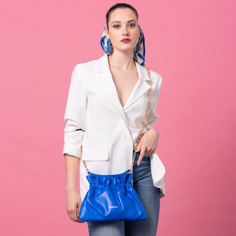 Thumbnail of Manhattan Bag - Electric Blue Leather image