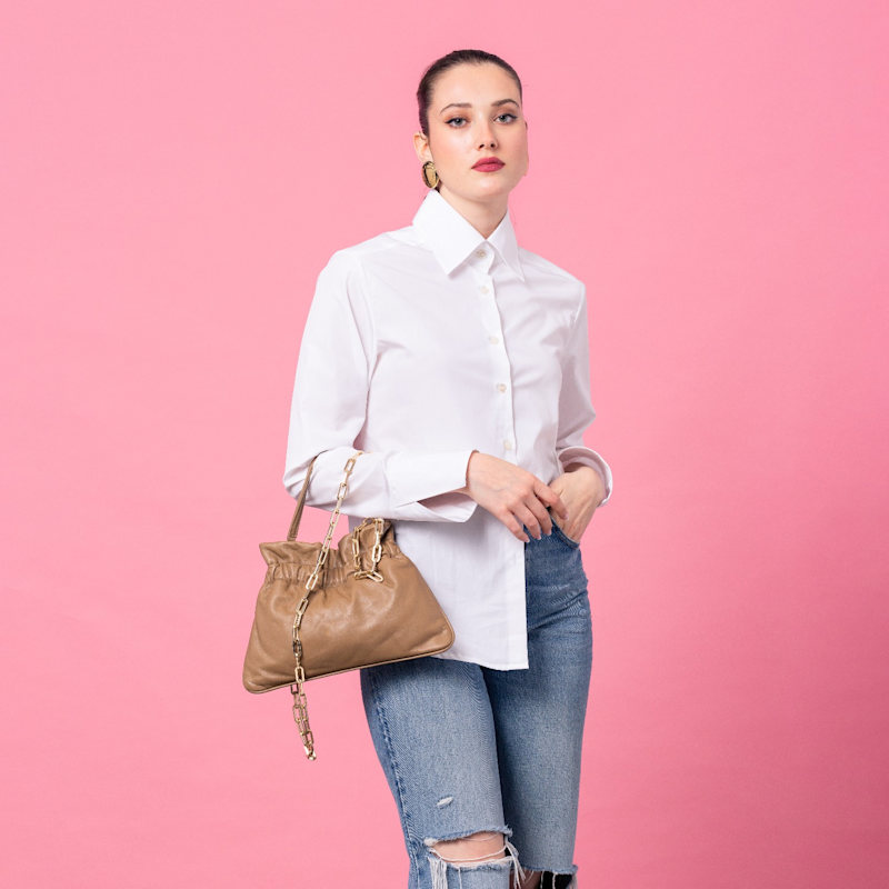Thumbnail of Manhattan Bag - Sky Blue Leather image