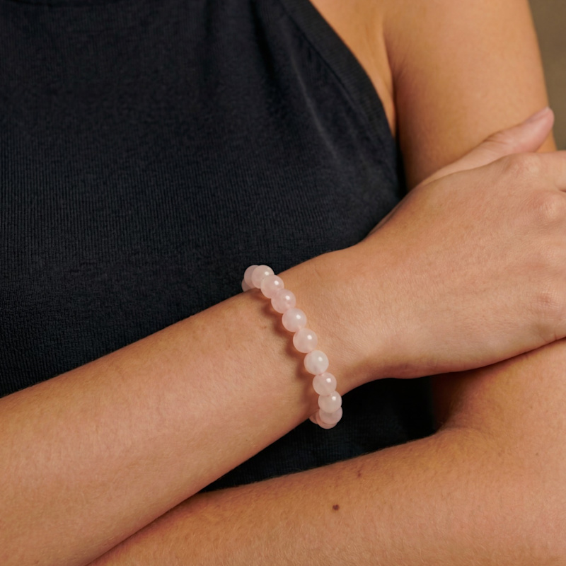 Thumbnail of Manifest Collection Love Pink Crystal Beaded Bracelet image