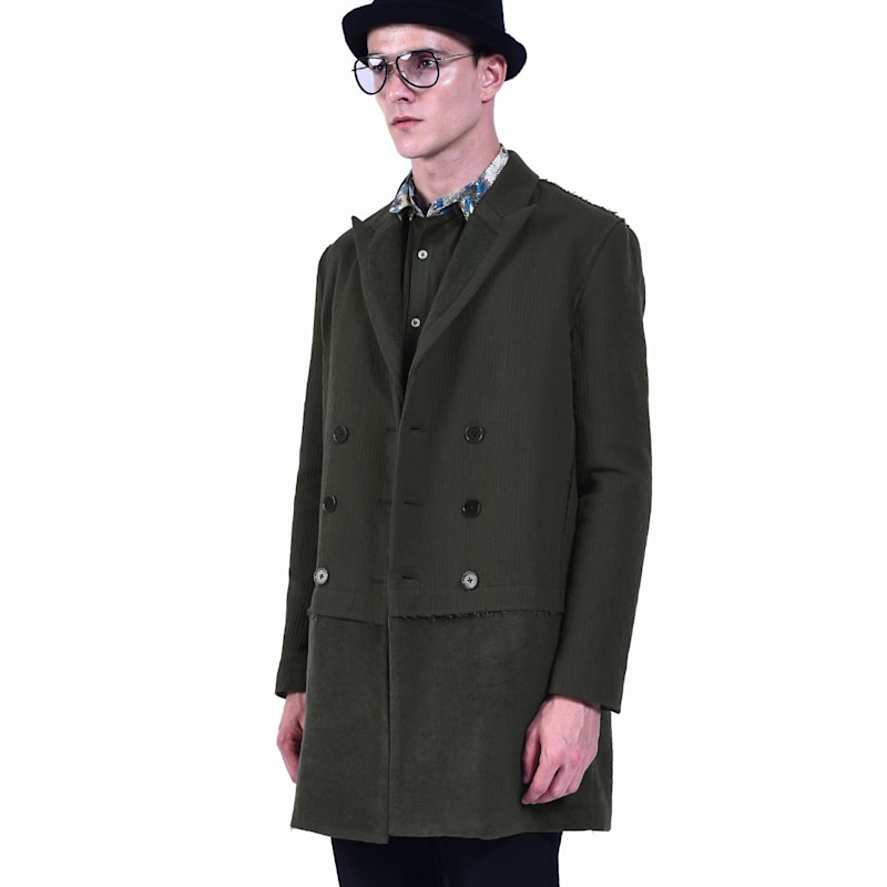Thumbnail of Bi-Material Tailored Coat image