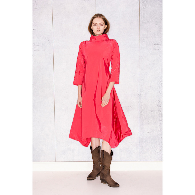 Thumbnail of Many Angles Dress In Strong Pink Taffeta image