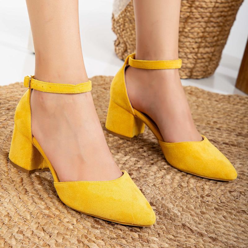 Marcelle Mustard Yellow Suede Pumps Forever Always Shoes