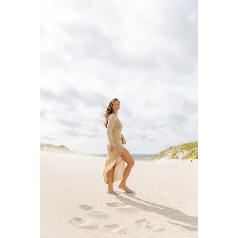 Thumbnail of Mare 100% Linen Long Dress Sand image