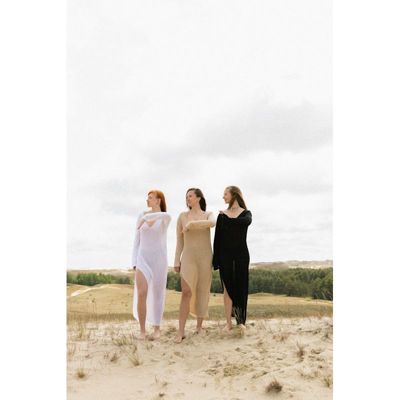 Thumbnail of Mare 100% Linen Long Dress Sand image
