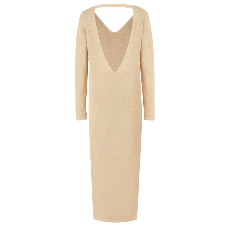 Thumbnail of Mare 100% Linen Long Dress Sand image