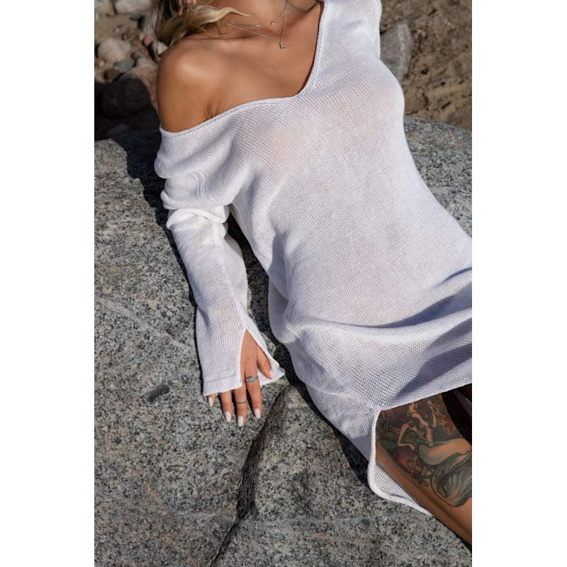 Thumbnail of Mare 100% Linen Long Dress White image