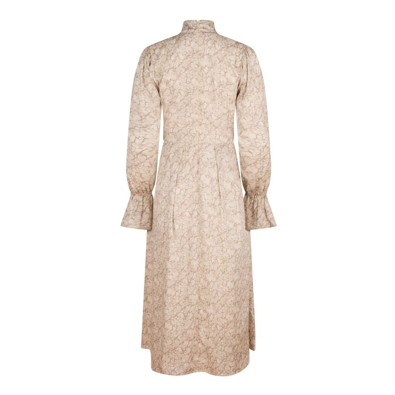 brown and cream midi dress Evie Brown & Cream Stripe Midi Dress main image 0