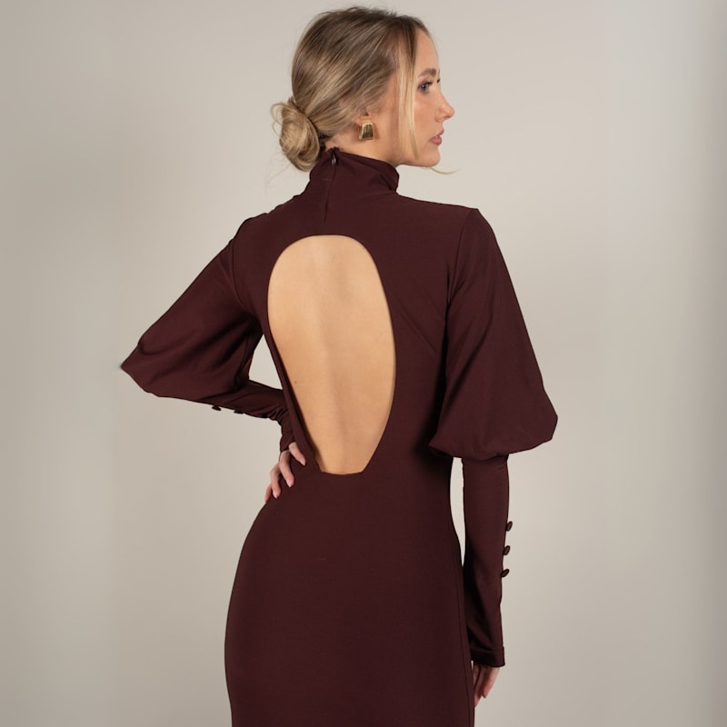 Thumbnail of Margot Burgundy Maxi Dress image