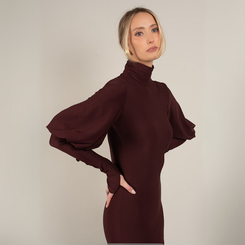 Thumbnail of Margot Burgundy Maxi Dress image