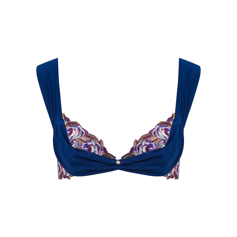 Thumbnail of Marien Tulle Bra Navy Blue image