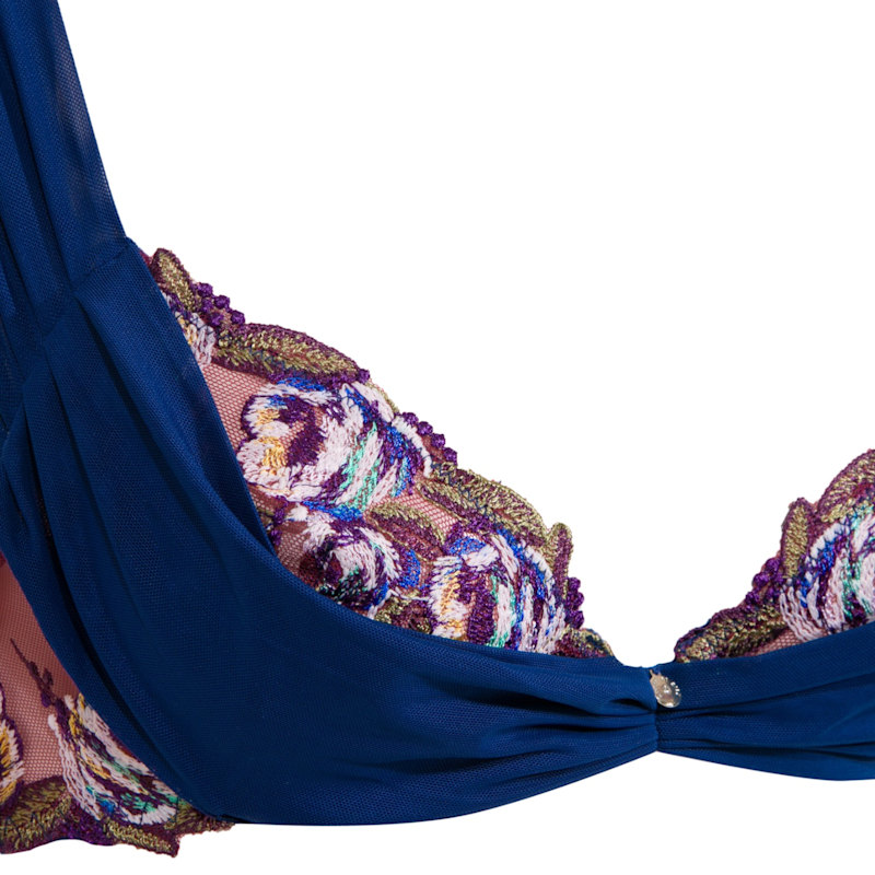 Thumbnail of Marien Tulle Bra Navy Blue image