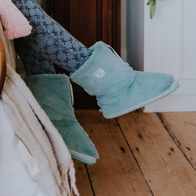 Thumbnail of Marilyn - Classic Faux Fur Slipper Boot - Seafoam/Turquoise image
