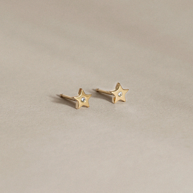 Thumbnail of Diamonbliss Marilyn Monroe Star Stud Earrings image
