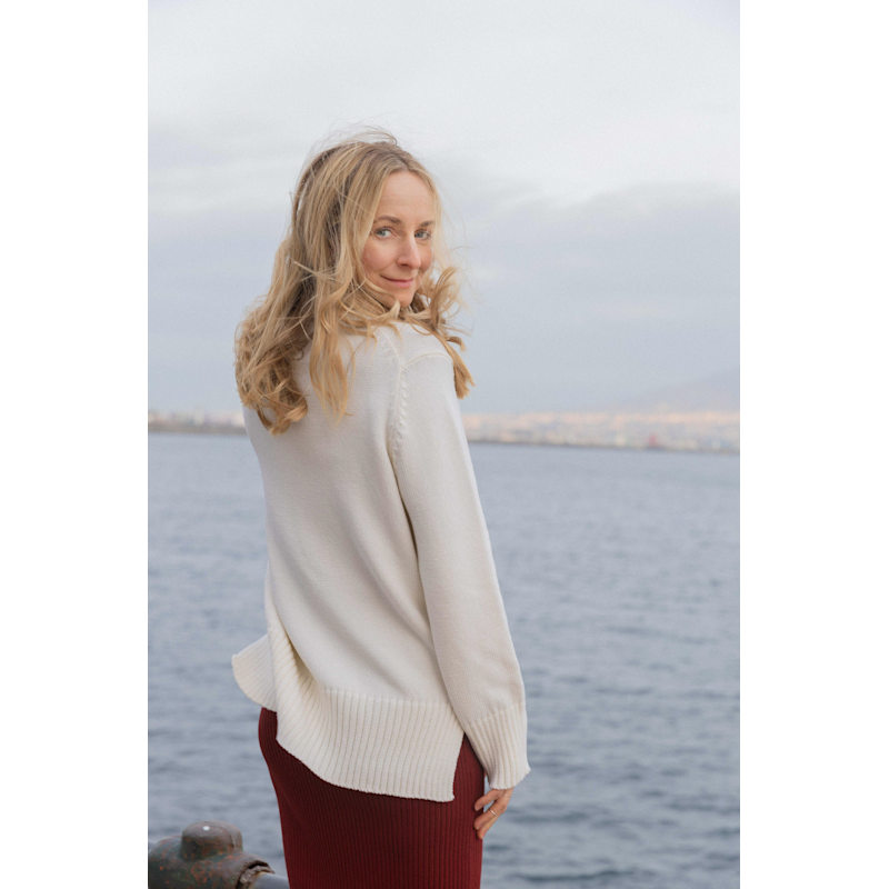 Thumbnail of Marina 100% Merino Jumper White image