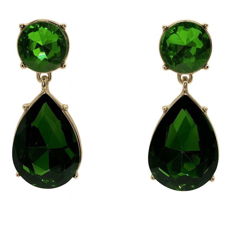 Thumbnail of Marina Emerald Pear Shape Clip On Drops image