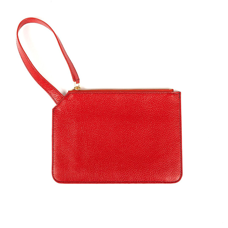 Thumbnail of Marissa Leather Clutch/ Wristlet- Red image