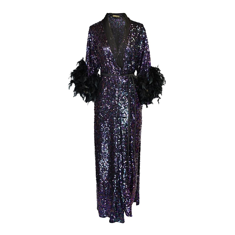 Thumbnail of Marlene Wrap Dress In Black Amethyst image