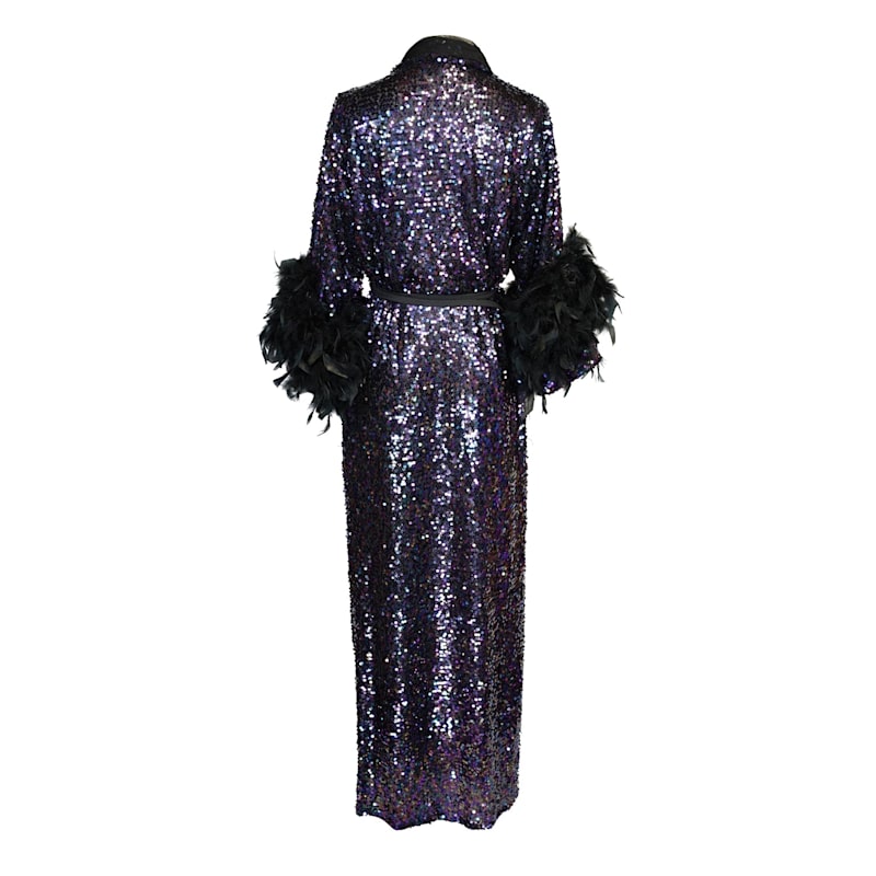 Thumbnail of Marlene Wrap Dress In Black Amethyst image