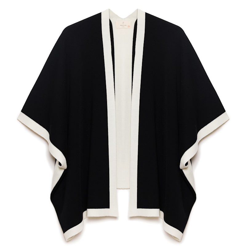 Thumbnail of Mary Knit Poncho In Black image