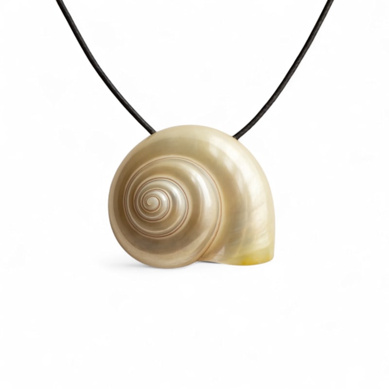 Thumbnail of Massive Spiral Shell Necklace image