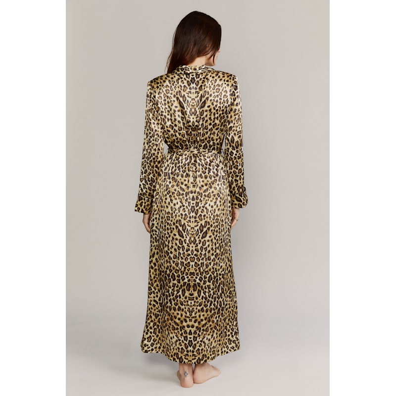 Thumbnail of Matador Leopard Silk Satin Robe image