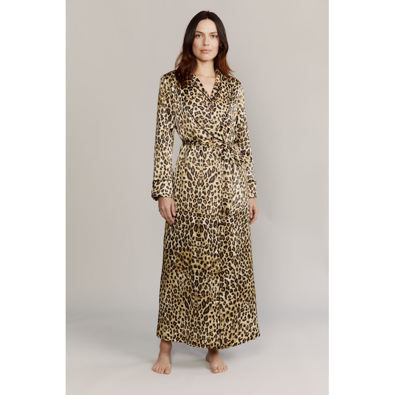 Thumbnail of Matador Leopard Silk Satin Robe image
