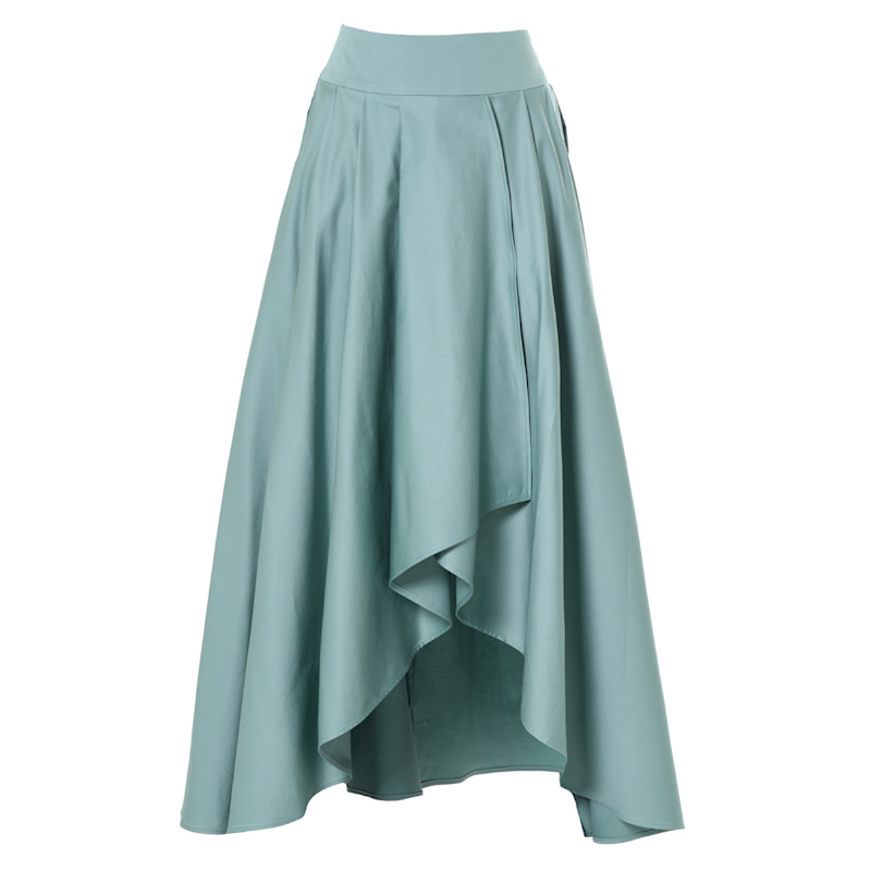Thumbnail of Maxi Draped Skirt In Mint image
