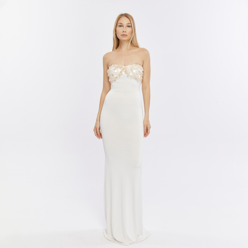 Thumbnail of Maxi Mrs. Fetch Dress-White image