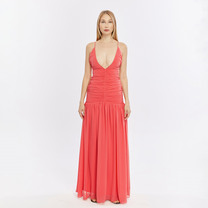 Thumbnail of Maxi Peachy Dress-Coral image
