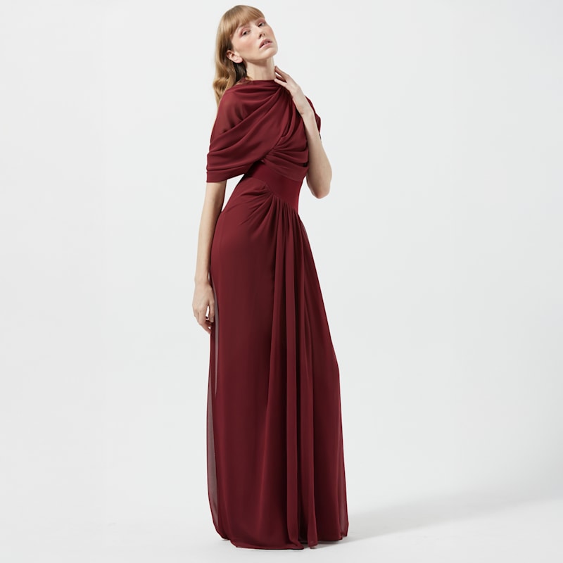 Maxi Rouge Dress-Burgundy | Herfetch | Wolf & Badger
