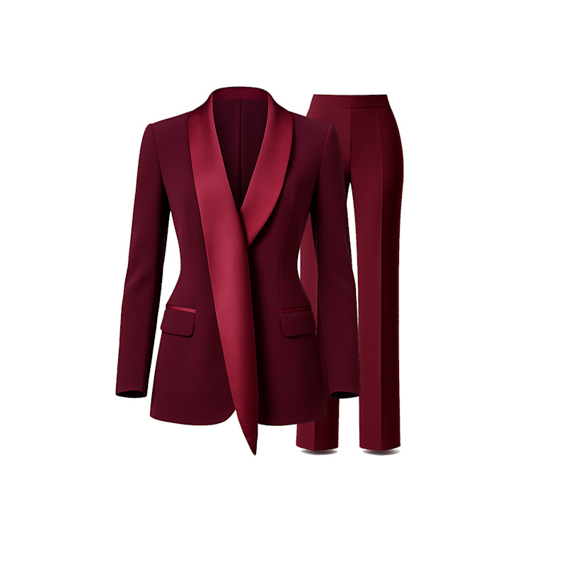 Thumbnail of Mayfair Merlot Tux Suit Set image
