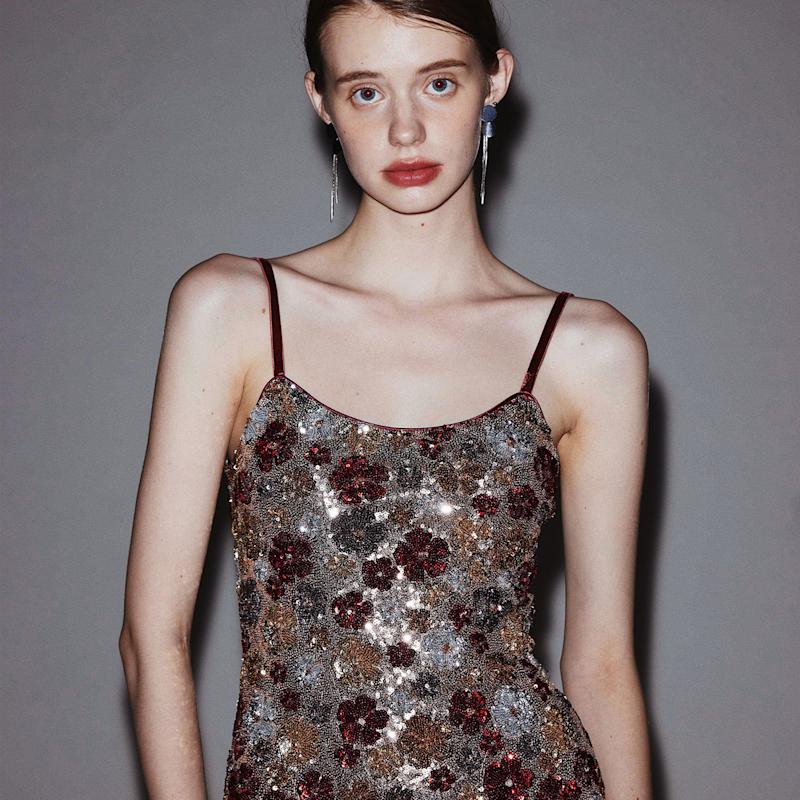 Thumbnail of Mayfair Series – Garden Dress Sequinned Halterneck Evening Mini Gown image